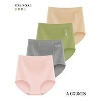 Women's High-Waisted Underwear, Breathable & Comfortable Panties(6/12)