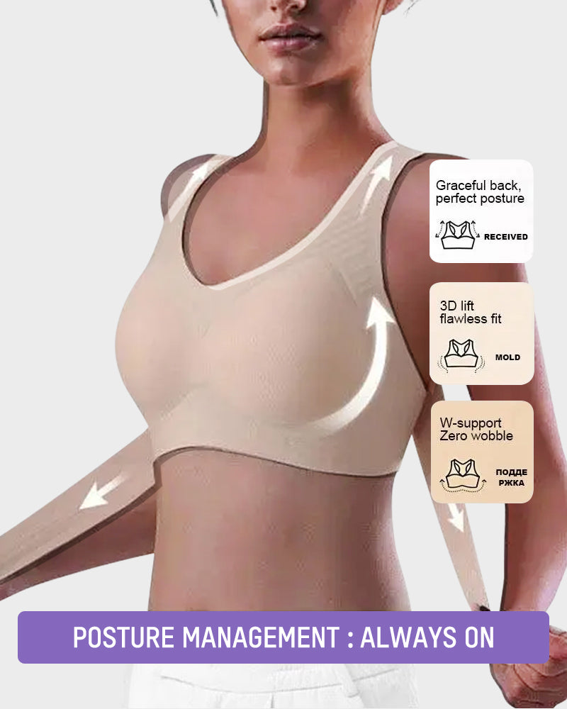 Wireless Posture Bra with Front Closure