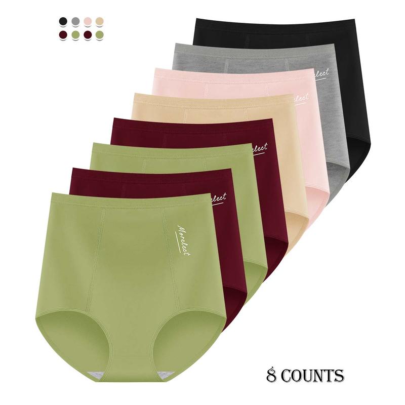Women's High-Waisted Underwear, Breathable & Comfortable Panties（6/12）