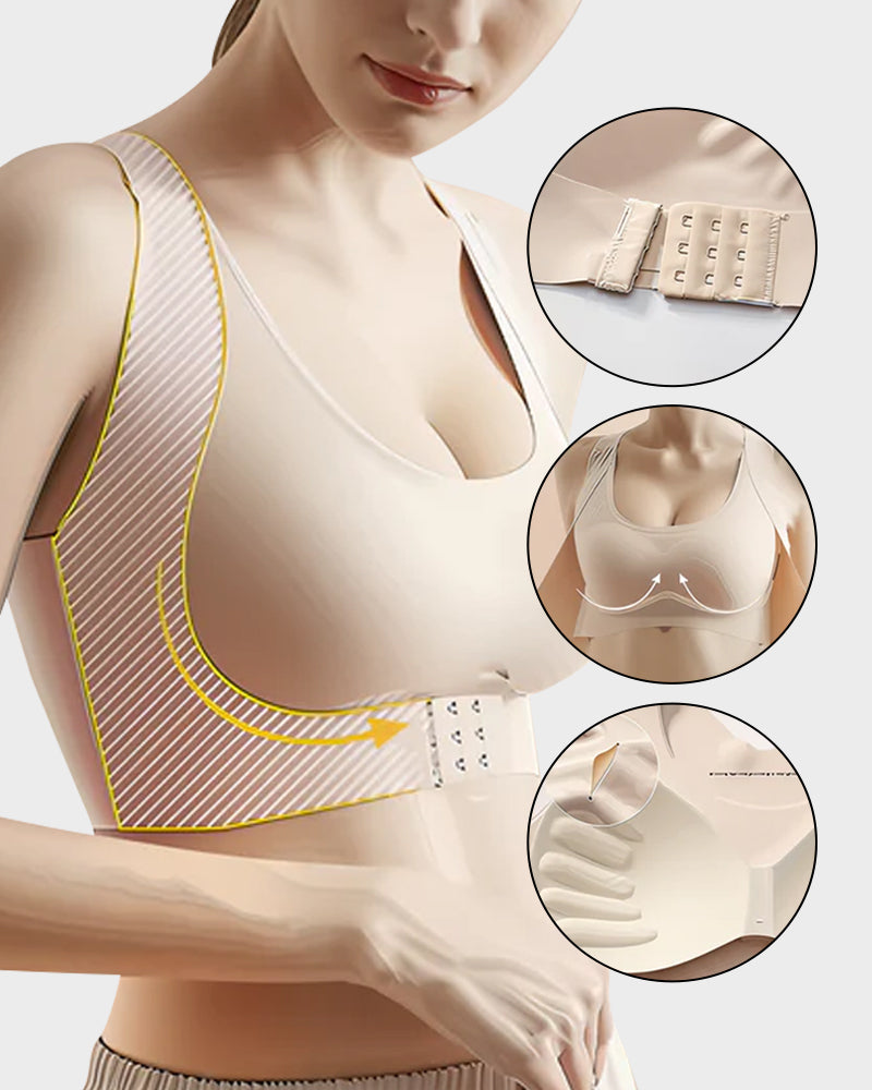 Wireless Posture Bra with Front Closure