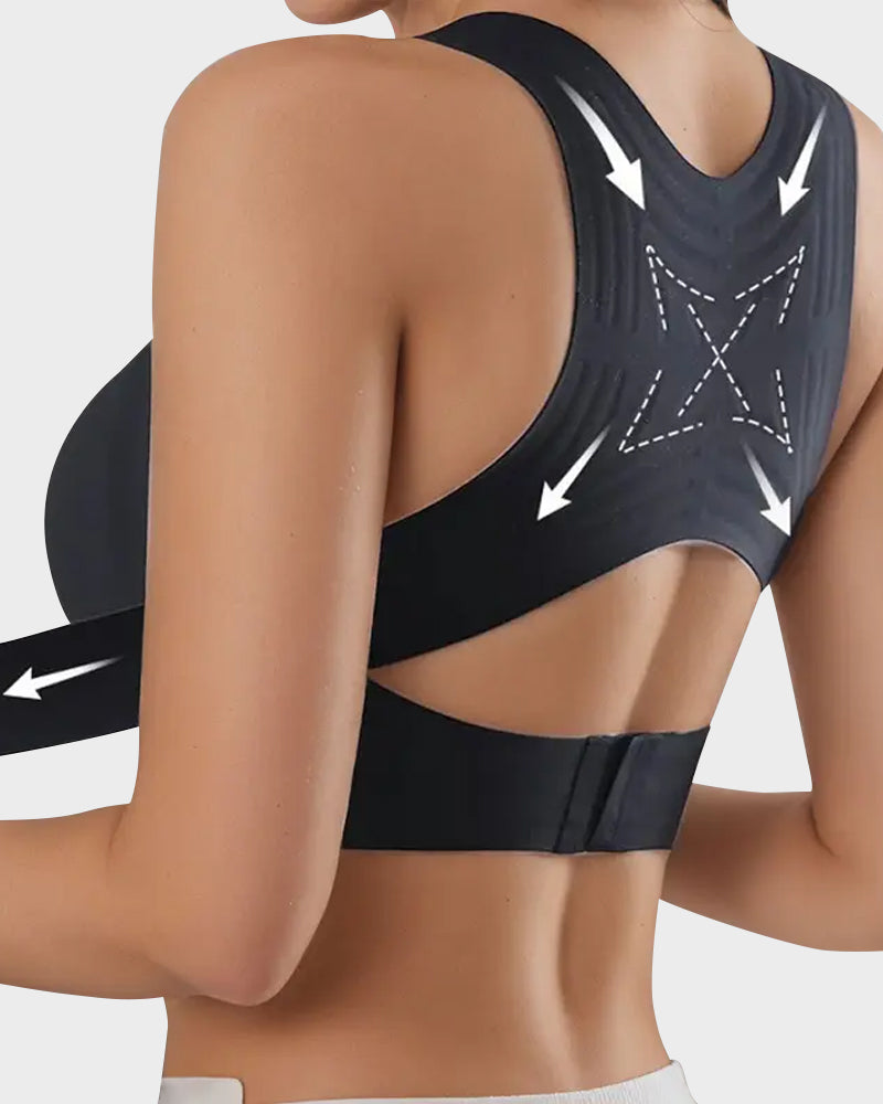 Wireless Posture Bra with Front Closure