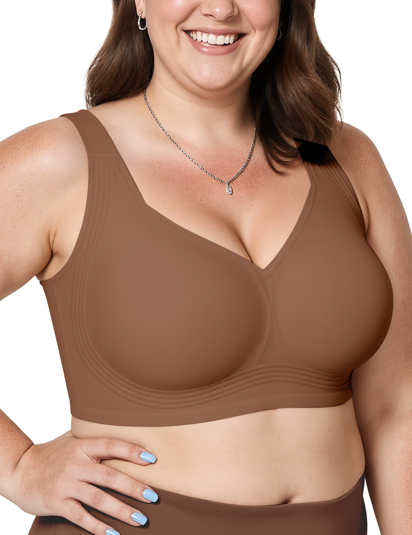 Comfortable Wireless Full Coverage Jelly Smoothing Bra (2Pack)