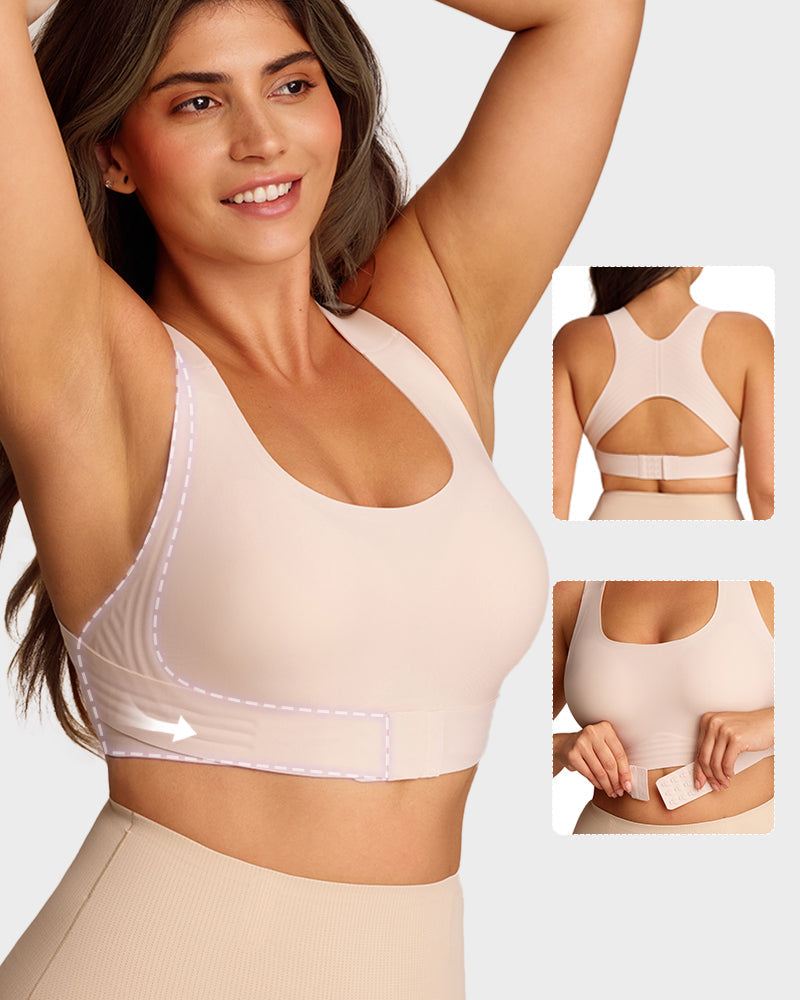 Wireless Posture Bra with Front Closure