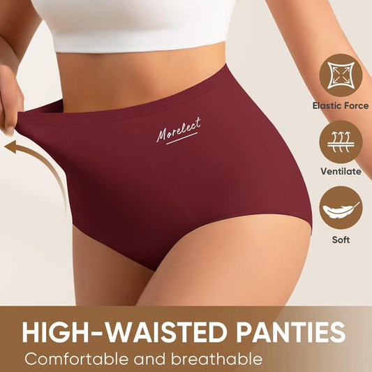 Women's High-Waisted Underwear, Breathable & Comfortable Panties（6/12）